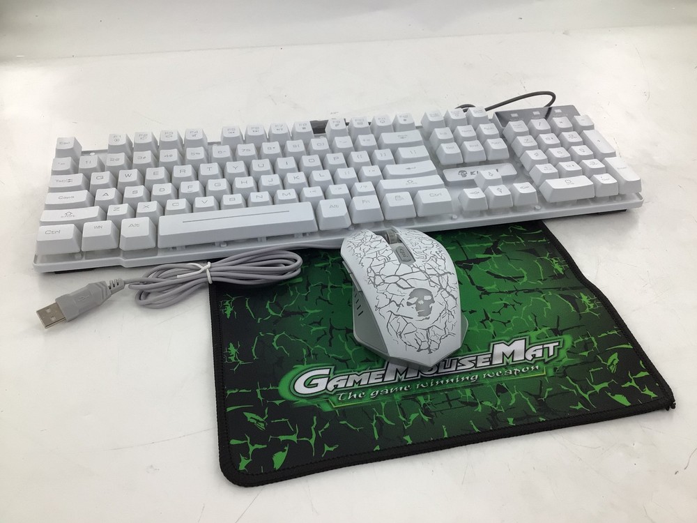 KUIYN T6 Gaming Keyboard And Mouse - White