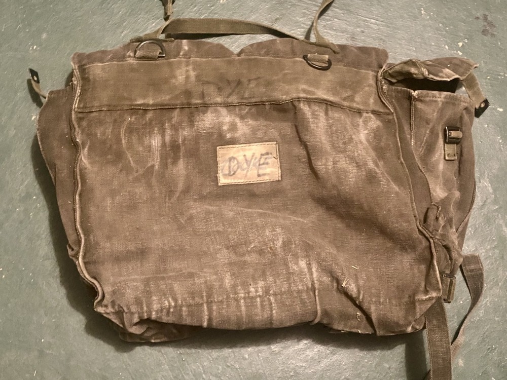 British Army 58 Pattern Large Pack Olive Drab Webbing, No Shoulder Straps (D)