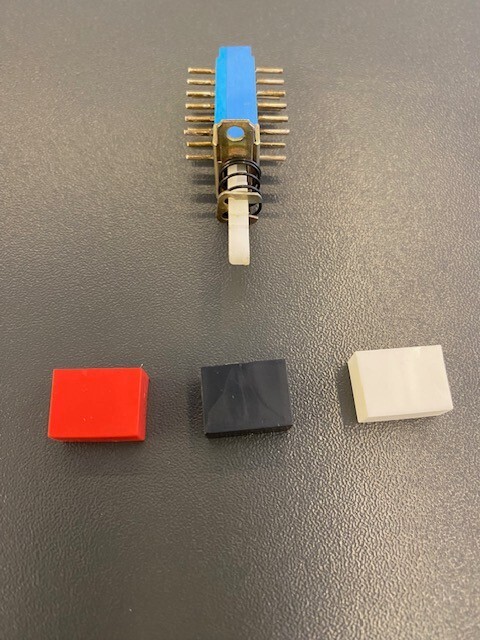 10 pcs. Modular (single) push-button switch of P2K type (with knob).