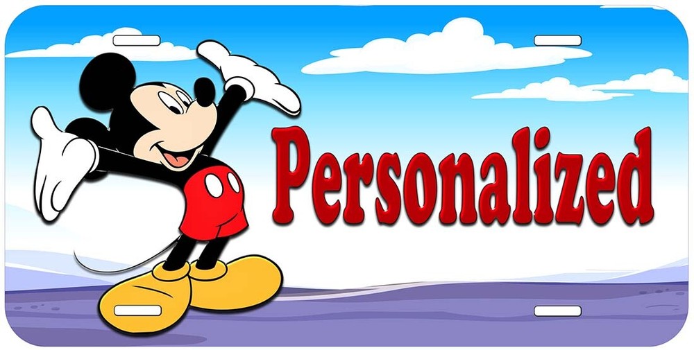 Personalized Mickey Car License Plate Any Name