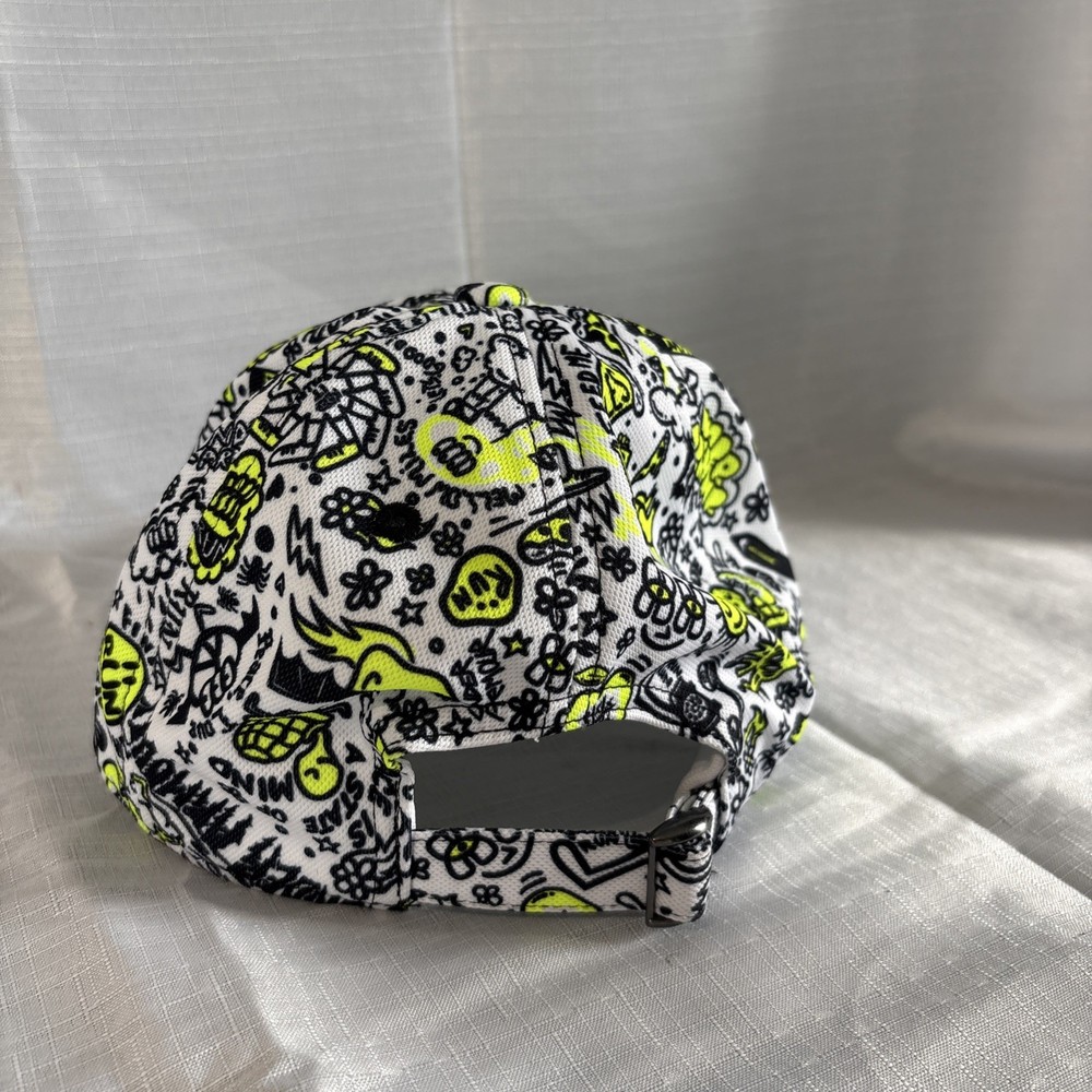 Under Armor White/Black/High Vis Yellow Blitzing Hat Youth Adjustable