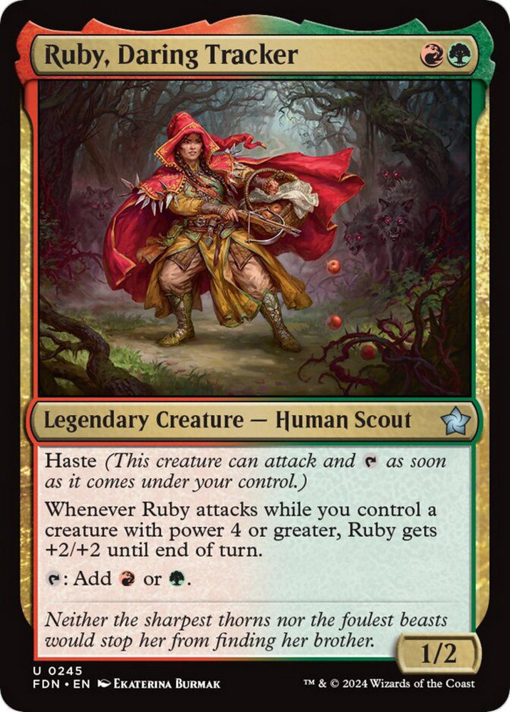 Ruby, Daring Tracker [Foundations] Magic MTG