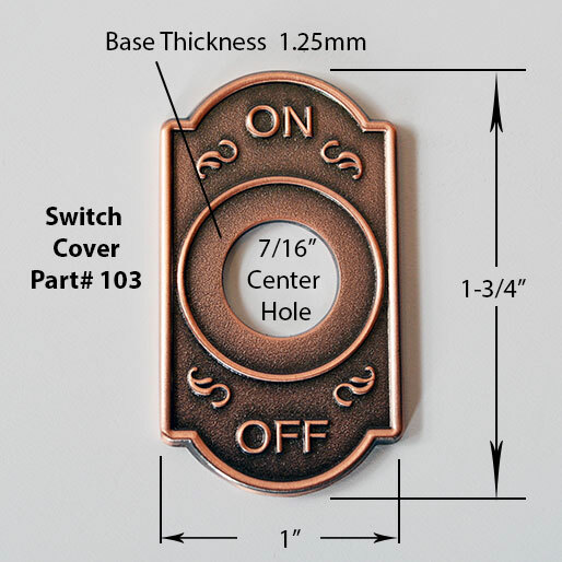 Switch Cover 103 - Antique Brass Industrial Switch Plate Steampunk Switch Panel