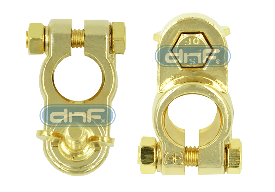 1 PACK HIGH PERFORMANCE GOLD PLATED POSITIVE BATTERY TERMINAL POST TERMINAL