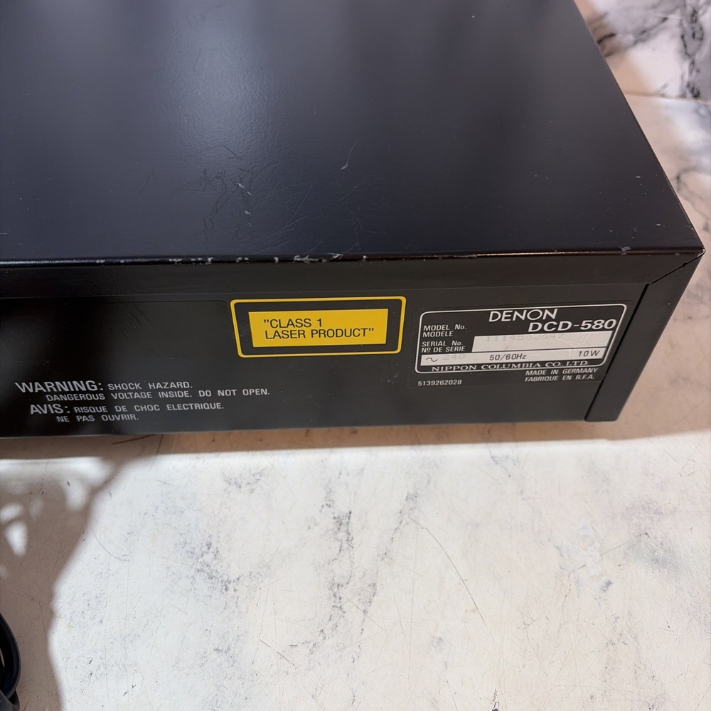 Denon DCD 580 CD Player With Remote D4