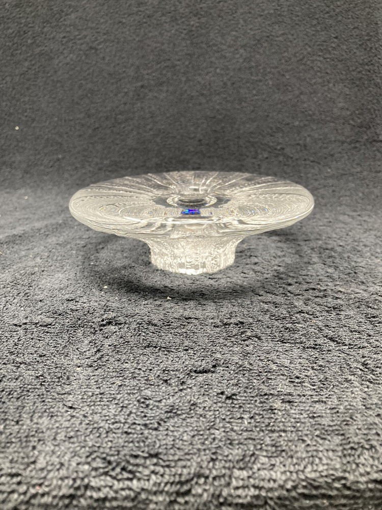 heavy crystal double sided candle holder