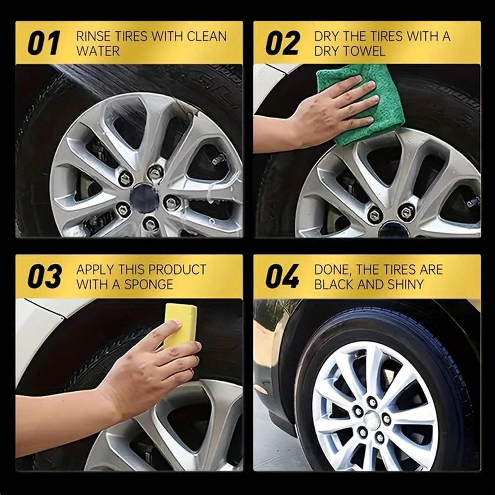 Tyre Dressing Paste 50g Car Tire Polish Paste for Coating Dressing