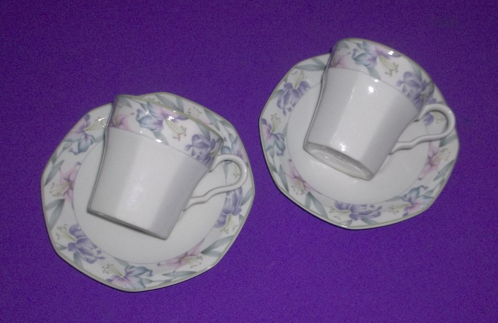 (2) Christopher Stuart Victoria 5 Pc. China Place Setting ~ Easter Mother's Day