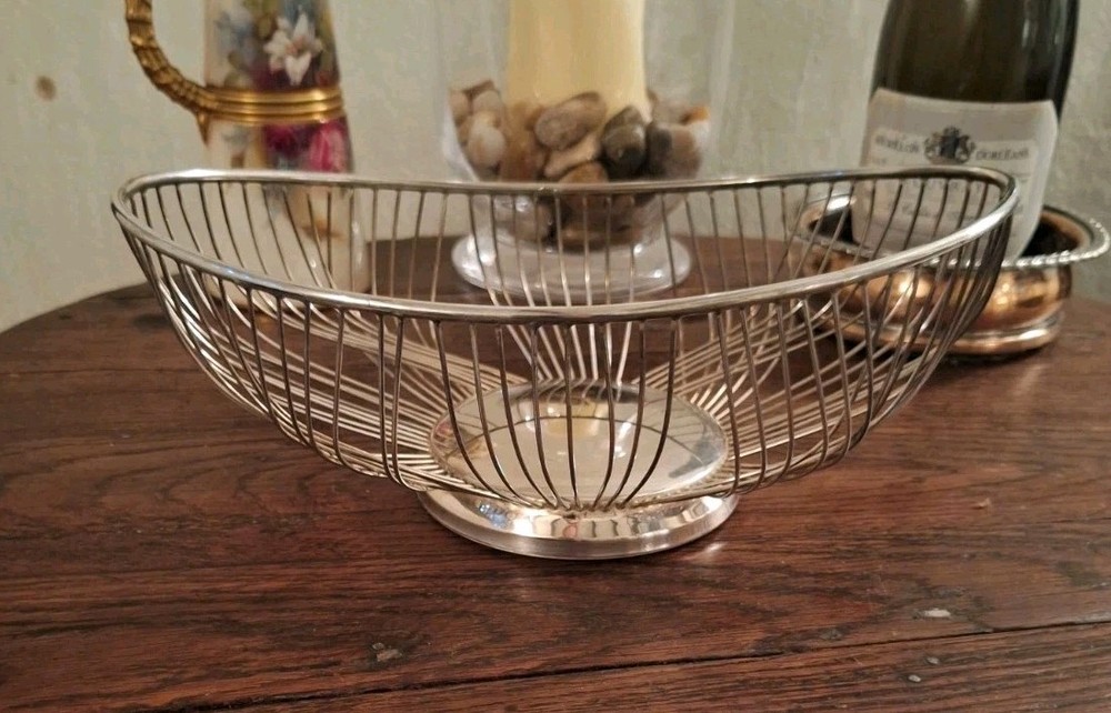 Retro Silver Plated Fruit/Bread  Basket by FB Rogers Silver Co