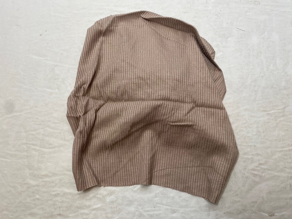 Baby Plain Ribbed Headwrap • Beige