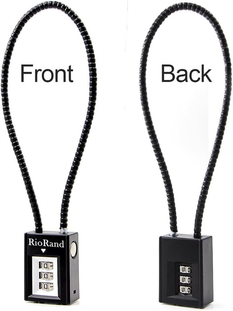 3-Digit Combination Trigger Lock with 15-Inch Gun Cable Security Lock