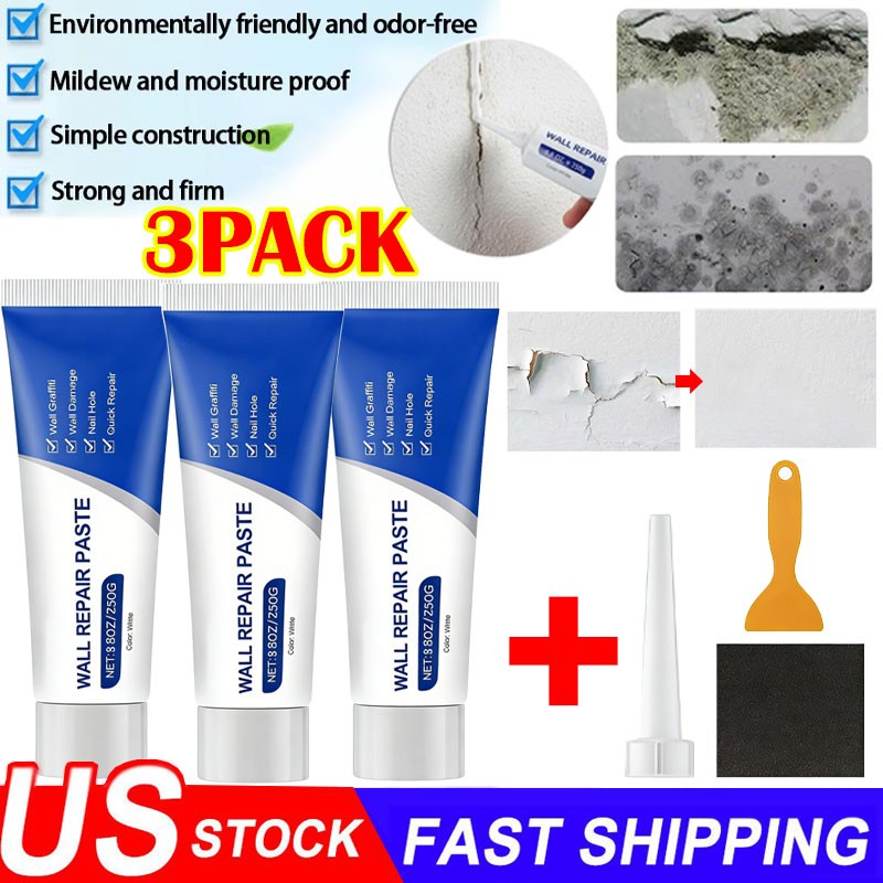 Drywall Patch Repair Kit 250G Wall Mending Agent Multi-Functional Quick Drying