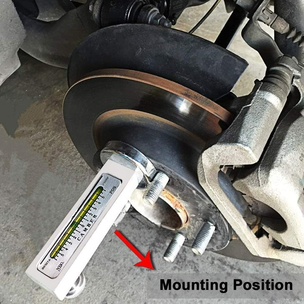 Adjustable Magnetic Gauge Tool Camber Alignment Tool Strut Wheel Alignment To...