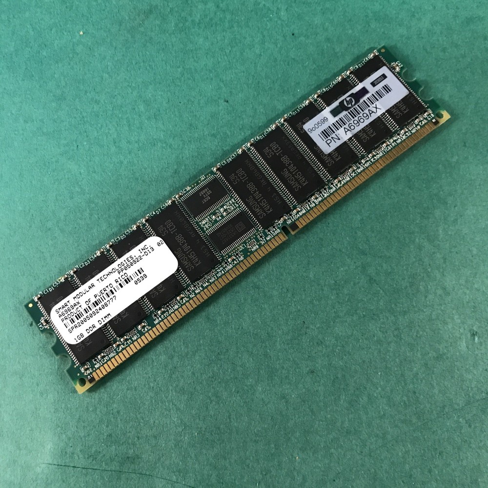 2 - HP A6969AX SMART MODULAR PC2100 DDR-266MHz ECC REG Memory Module INTEGRITY