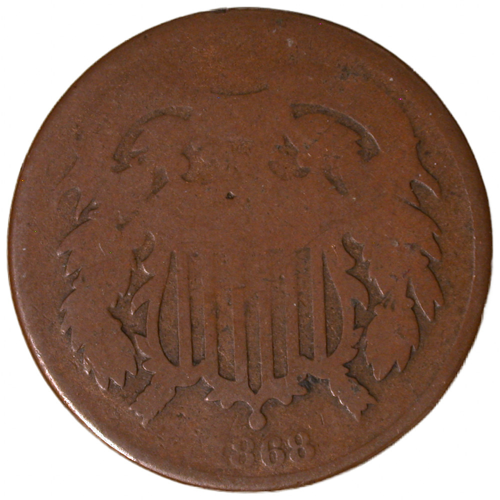 1868 Two Cent Piece