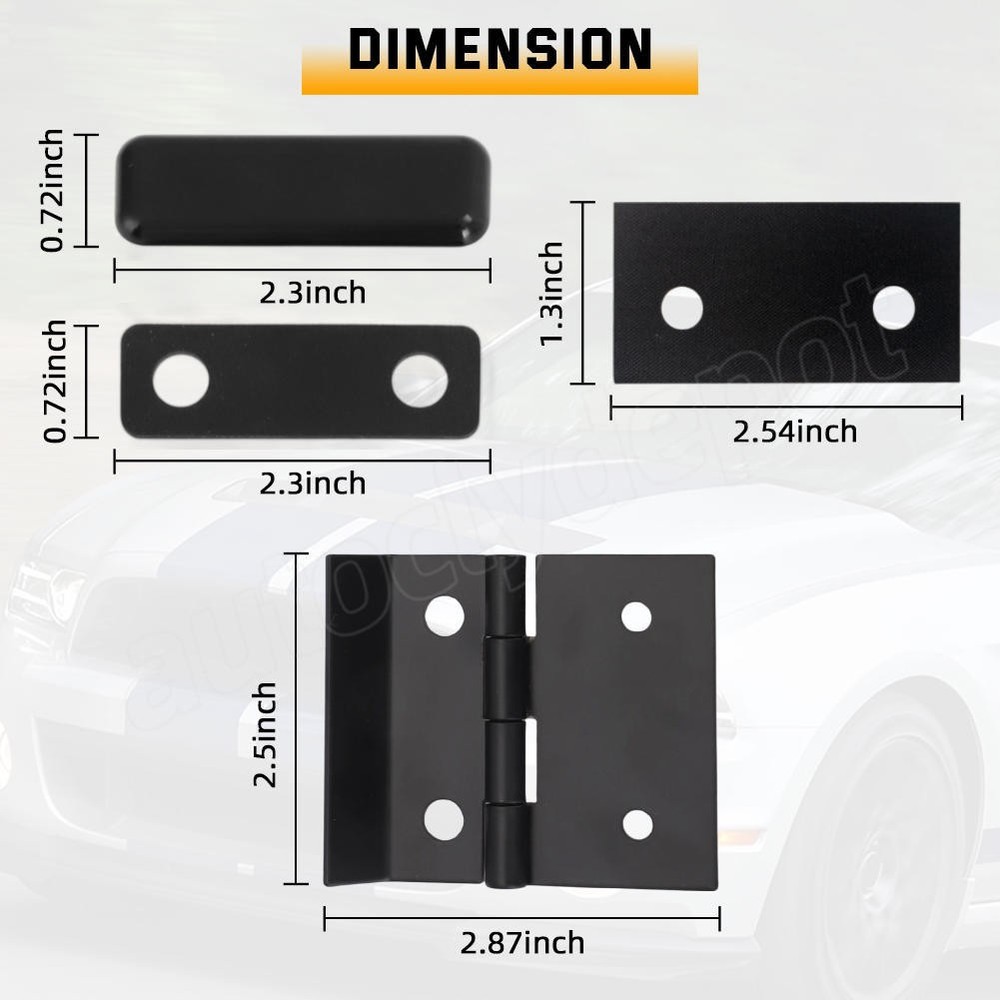 For Snugtop Camper Shell Nut Plates Hinges Repair Kit All Glass Rear Doors 16pcs