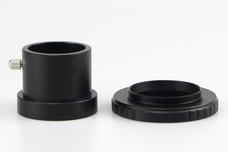 Telescope Eyepiece adapter SCT Thread to 1.25" Interface Adapter Telescope Black