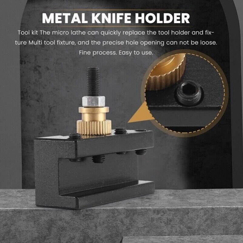 6PCS Tooling Package Lathe Change Tool Post & Holders Multifid Tool---