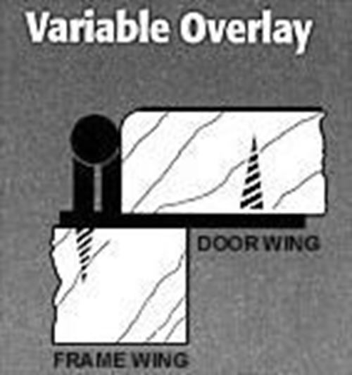 Pair Variable Overlay Chrome Hinge Self Closing