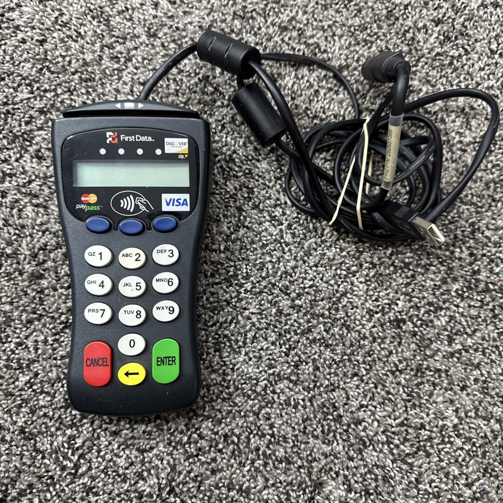First Data FD30 Pin Pad Credit Card Terminal Reader