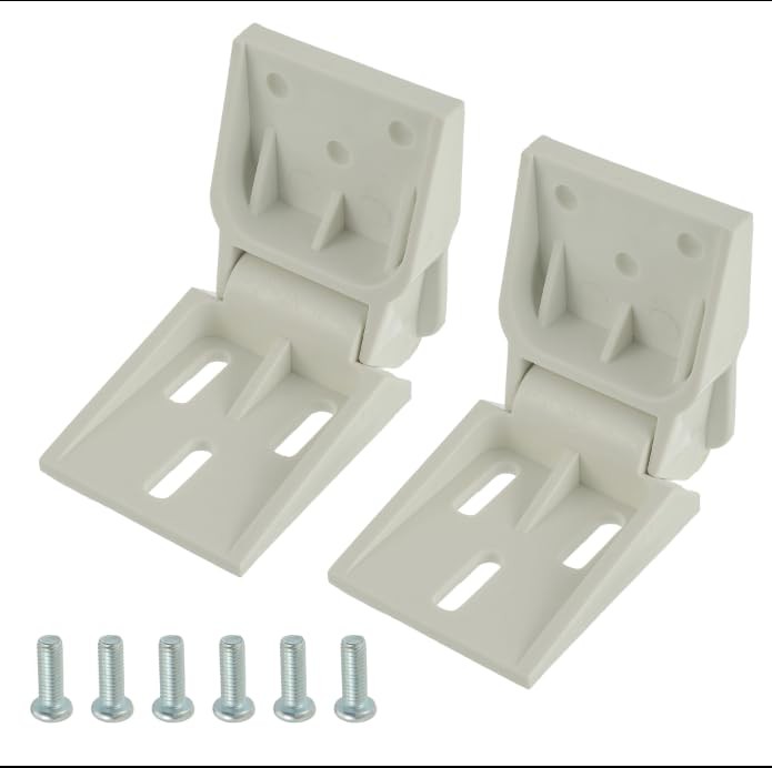 BOSHCHEN 2 Pcs Freezer Plastic Hinge Compatible with Haier 3 Holes...