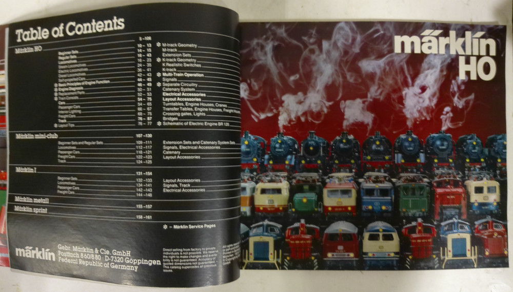 Marklin 1981 E Catalog