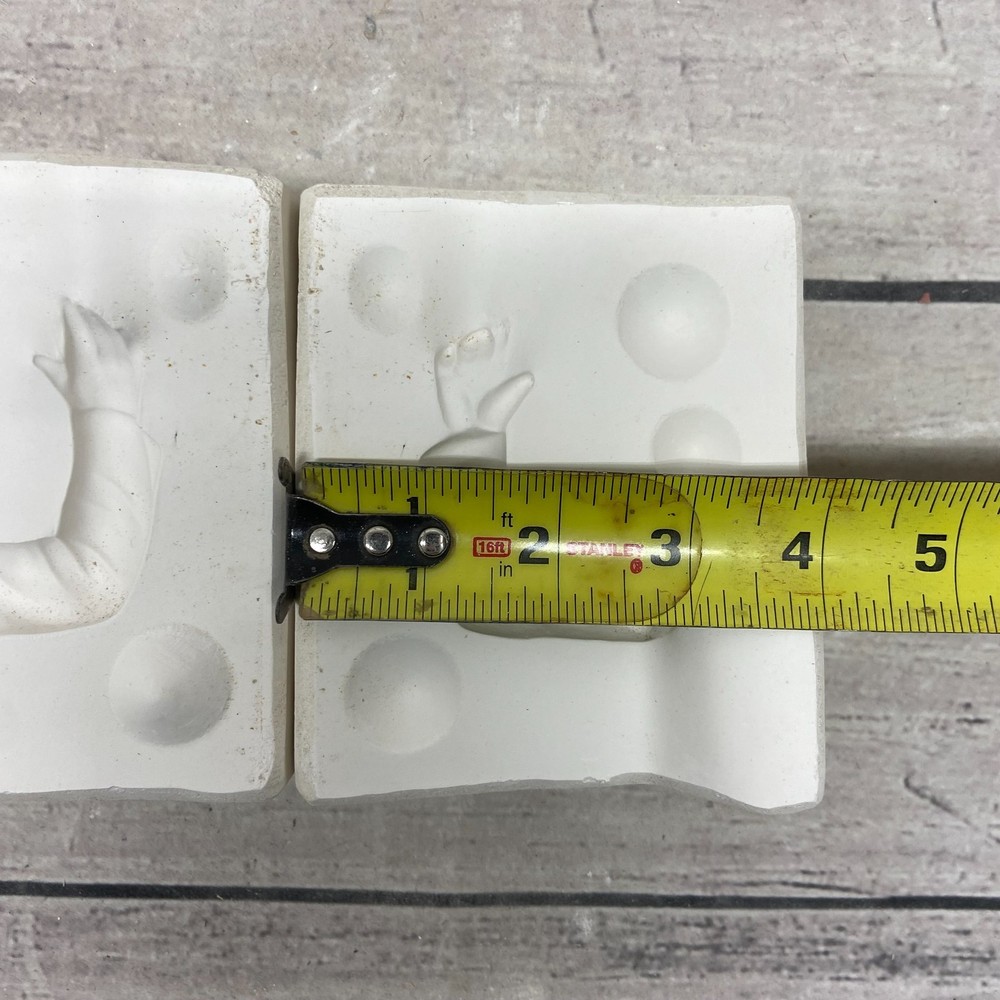 Vintage Unbranded Ceramic Casting Mold Doll Arm Figurine #934