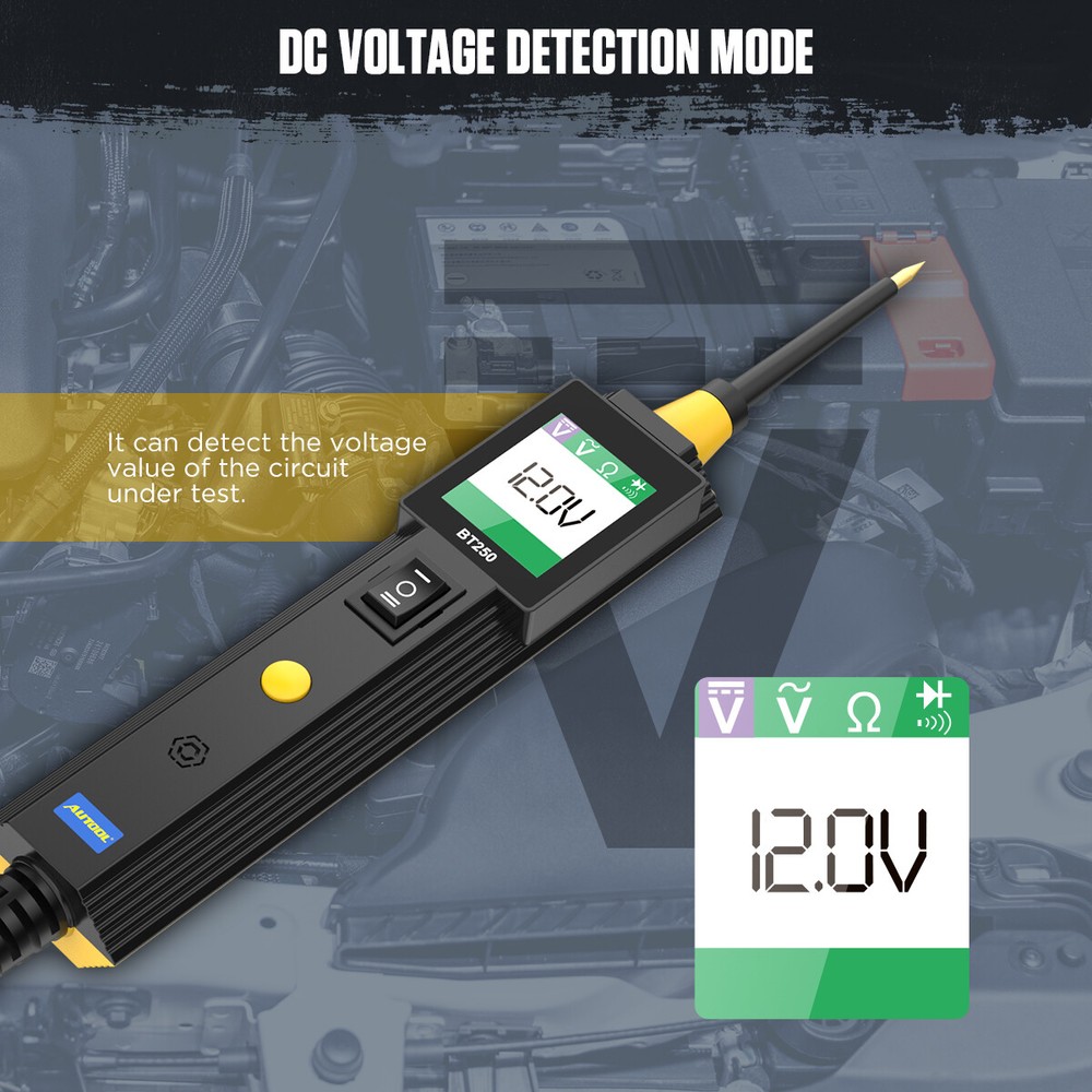12V 24V Electrical Circuit Tester System Detection Probe Diagnostic Tool BT250