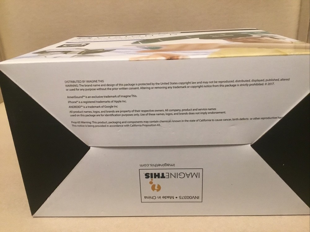 NEW Amerisound Vision VR Virtual Reality Headset Stereo Headphone IPhone Android