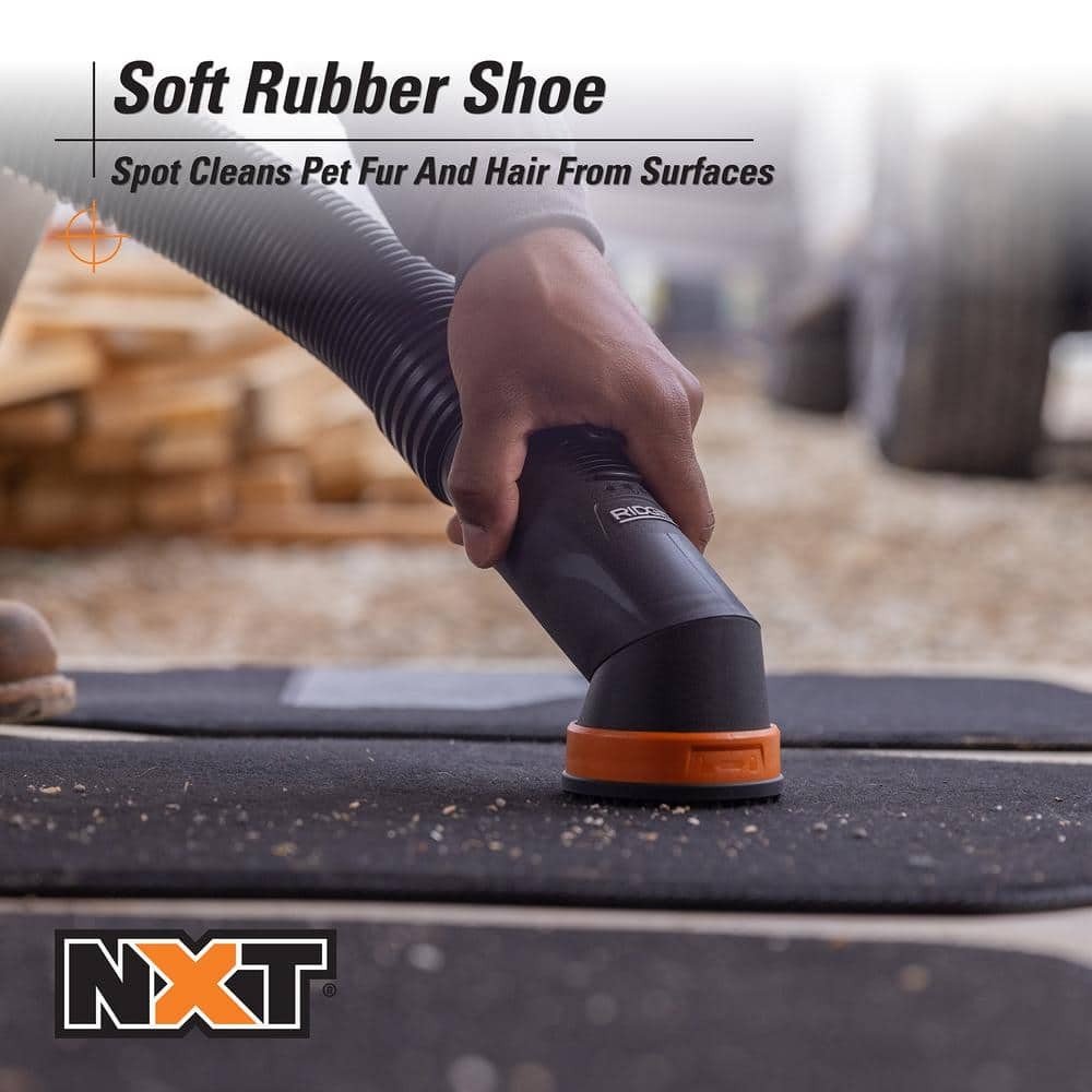 RIDGID NXT Rotating Dusting Brush Kit - 3 Soft Rubber & Bristle Shoes