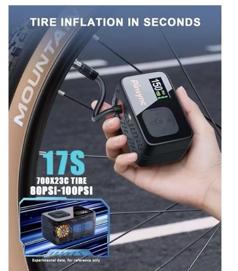 Mini Electric Bike Pump