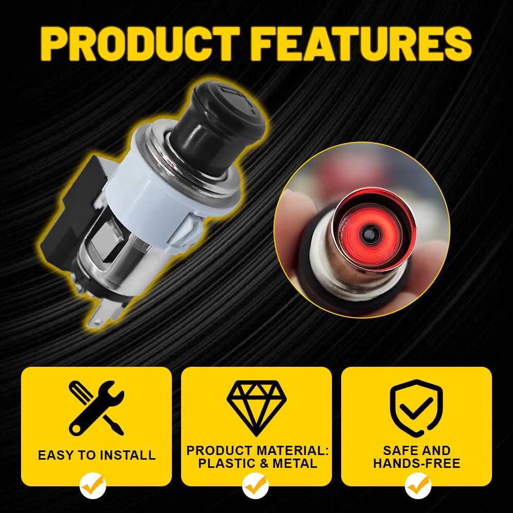 Cigarette Lighter Assembly Socket Element & Bezel For Toyota Corolla/Lexus