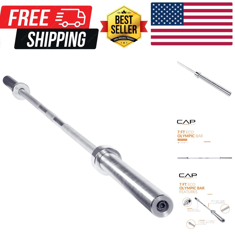 2-Inch Olympic 7 ft Barbell Bars | Multiple Options