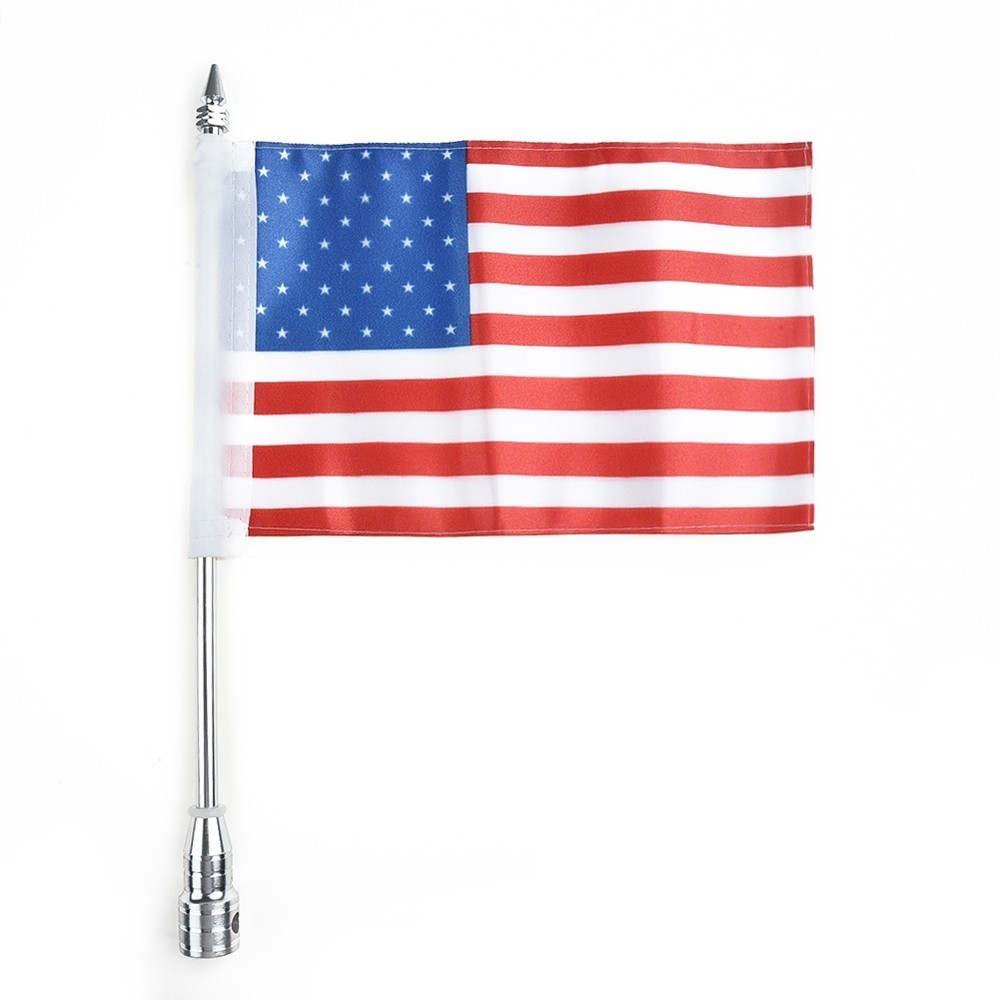 American Flag Print Flagpole Luggage Polyester Durable