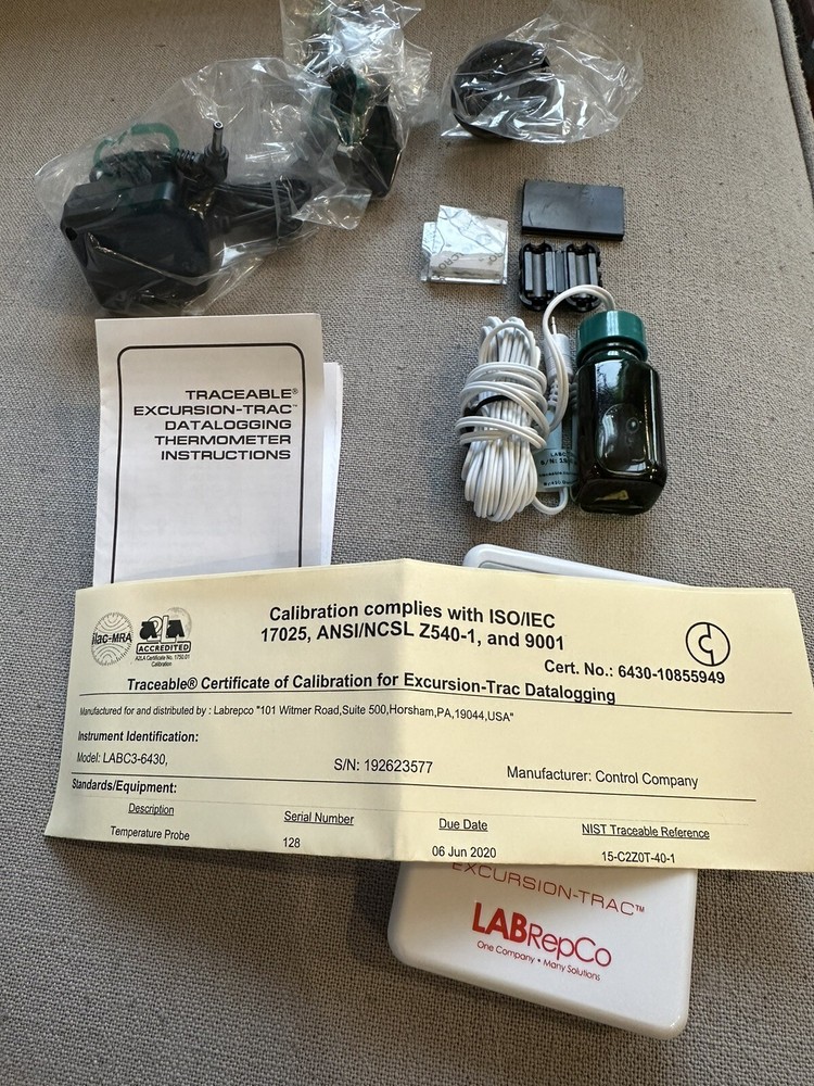 Traceable Labc3-6430 Excursion-Trac Datalogging Thermometer