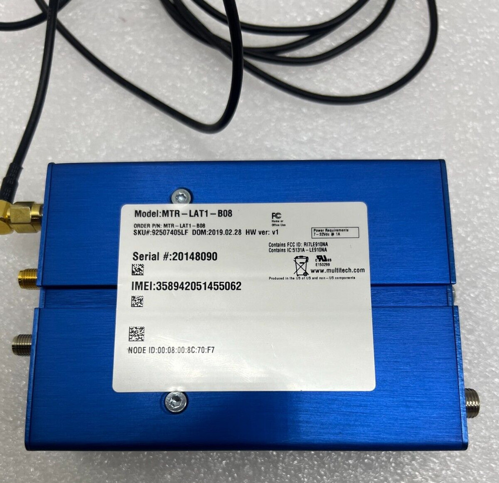MultiTech MultiConnect rCell MTR-LAT1- B08 MTR-LAT1-B08 Used
