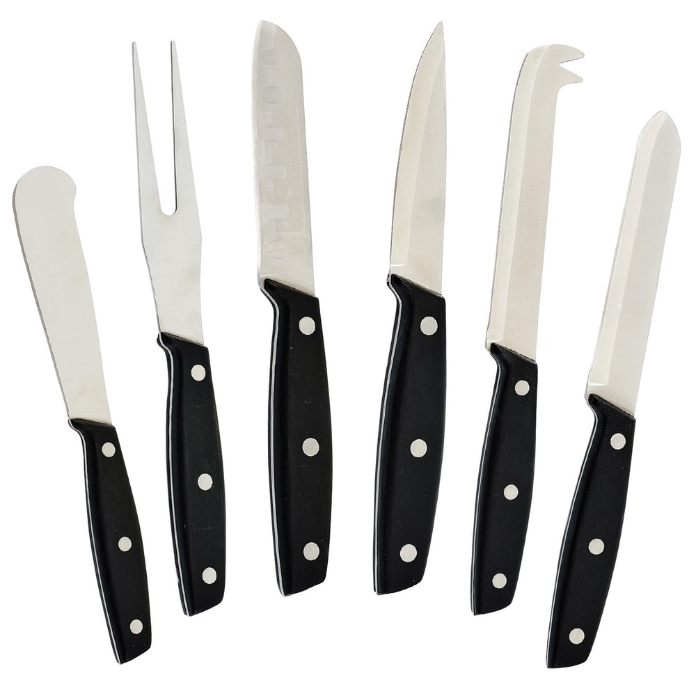 Cheese Knife Set w/ POM handle (12 Set)