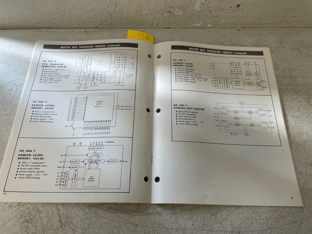Vintage 1982 Sprague Integrated Circuits Data Book Electronics Reference