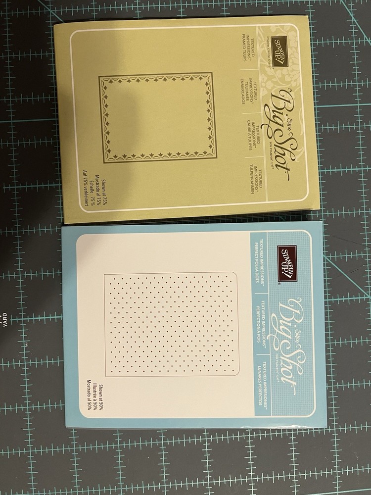 Stampin Up Textured Embossing Folders - Opened