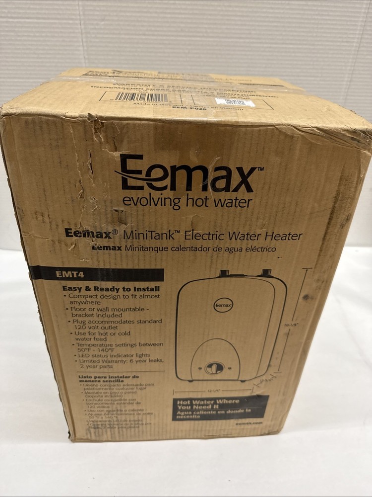 Eemax EMT4 4.0 Gallon Mini Electric Water Heater