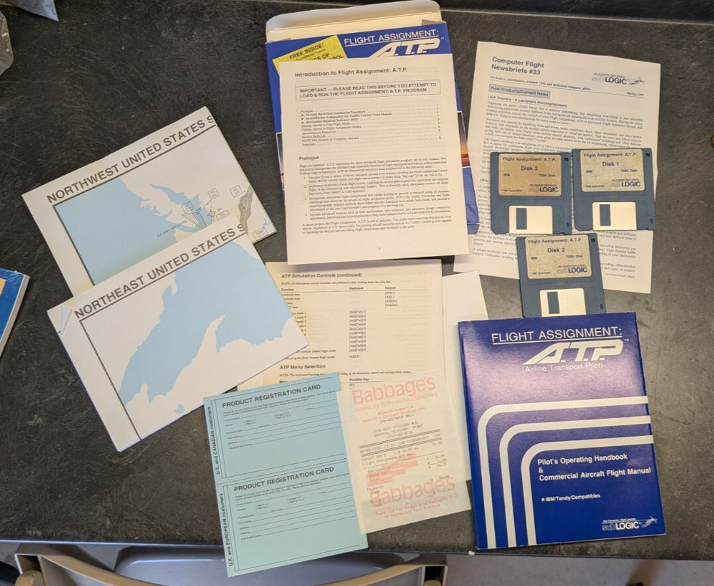 Flight Assignment | A.T.P. | COMPLETE with original sales receipt
