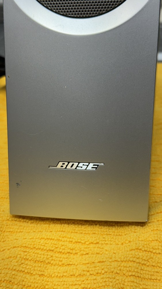 Bose Companion 2 Silver Black Multimedia Computer Speakers Work Great W/ Cable🔥