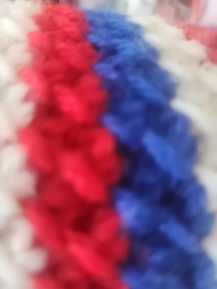 Saddle Blanket Red, White And Blue