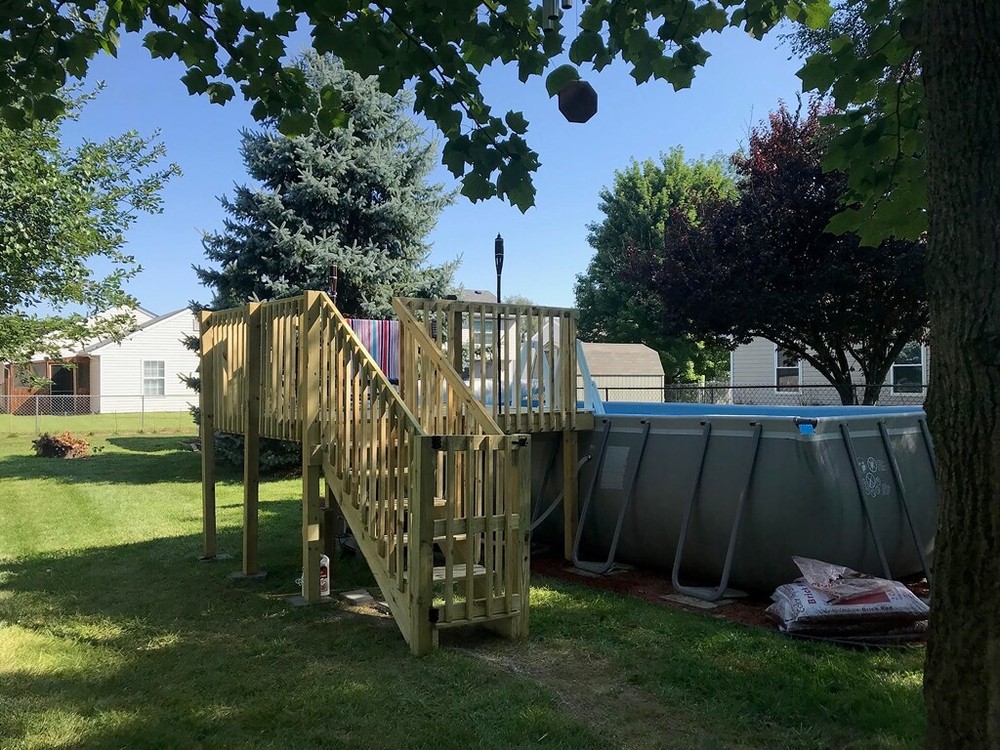 4' X 16' Above Ground Pool Deck Kit