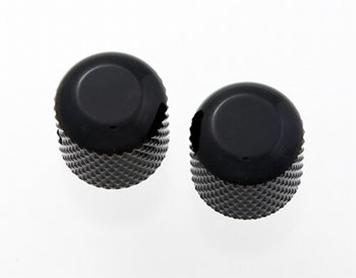 NEW - Dome Knobs (2) For USA Solid Shaft Pots - BLACK