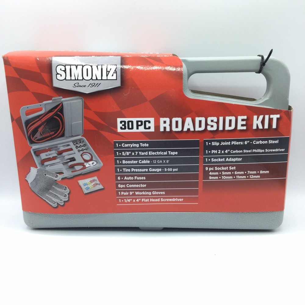 Simoniz 30 Pc Roadside Kit 01333 NEW