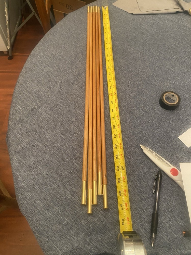 Muzzleloader Ramrod For 28” Barrel. 27 7/8”Lx 3/8”D ( Hickory)