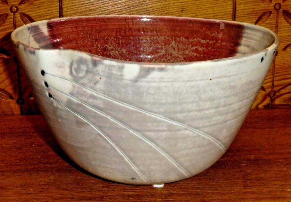 Studio Art Pottery Bowl - 9" Diameter - 5" High