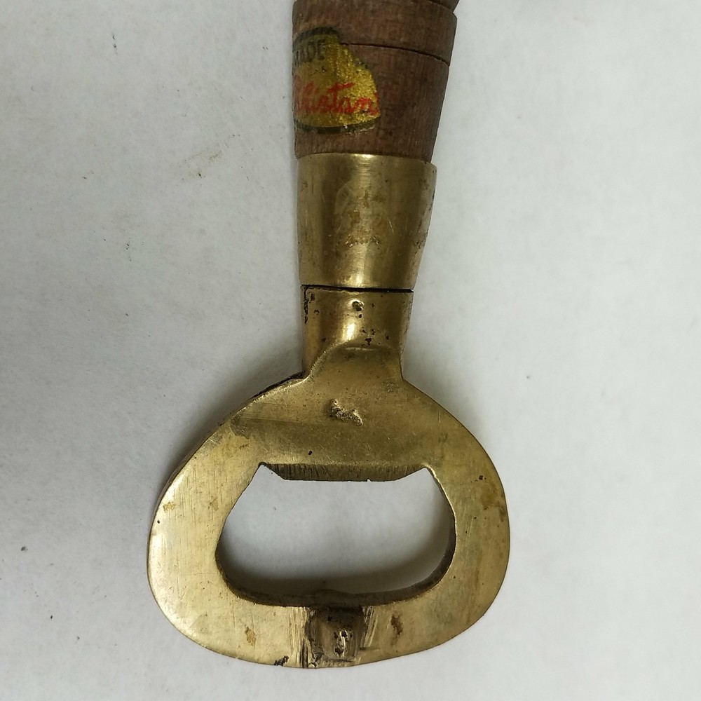 Hand Carved Wood Handle Bottle Opener