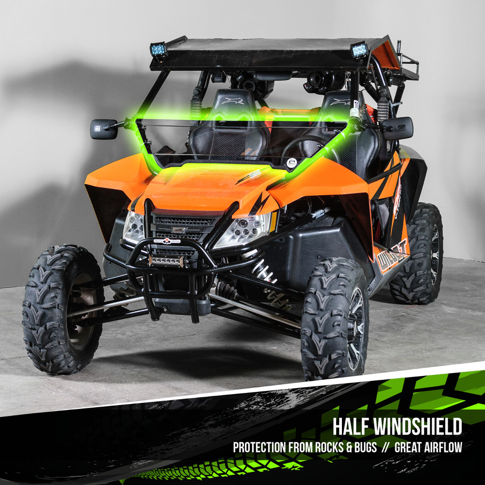 TERRARIDER ARCTIC WILDCAT HALF UTV WINDSHIELD - STD. 3/16"